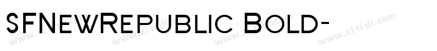 SFNewRepublic Bold字体转换